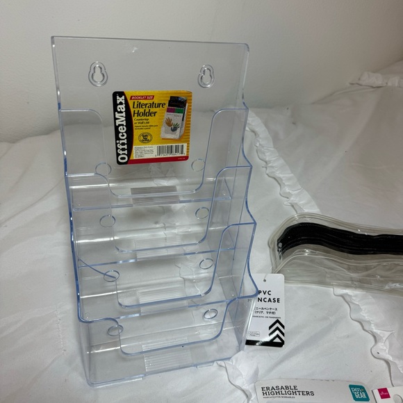 New Office Supply Organizer Lot of 10 – Pencil Cases, Highlighters, Notebook - Picture 4 of 11